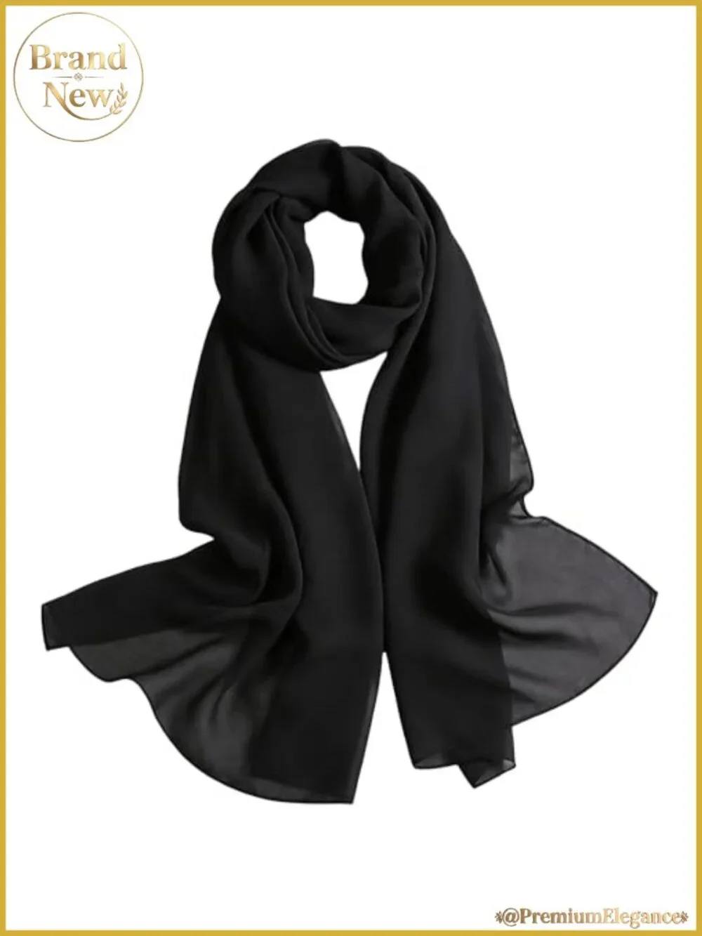 Women's Sheer Chiffon Scarf Long Shawl Wrap Evening Dress Accessory